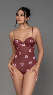 Selena Burgundy One Piece by Mar a Mar