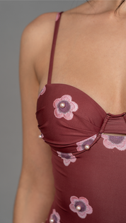 Selena Burgundy One Piece by Mar a Mar