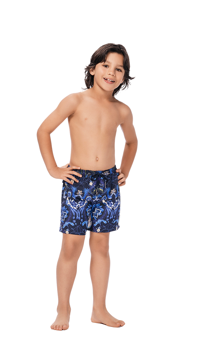 Liam Alicanto Kids Swim Trunks by Ola Azul