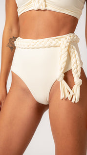 MACRAMÉ ONE-SHOULDER STRAPLESS BIKIN by FALESIA CARIOCA
