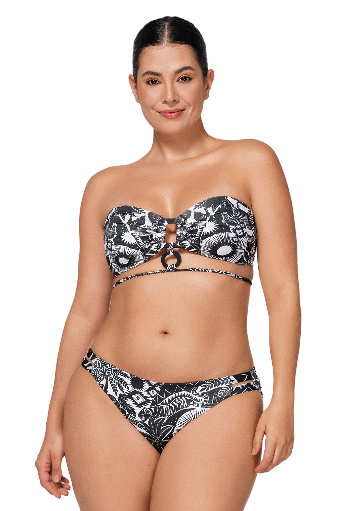 Domenica Q B&W – Bikini Top By Ola Azul