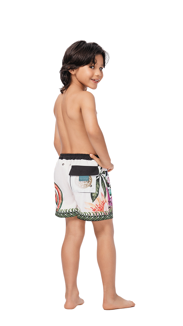 Liam Herbalist Swim Trunks Kids by Ola Azul